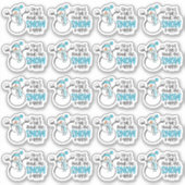 雪だるまプンあなたの注文は私をとても幸せなビジネスにした シール (正面)