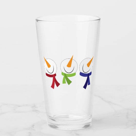 雪だるまヘッド タンブラーグラス (正面)