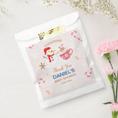 雪だるまベビーシャワーありがとう好意バッグ フェイバーバッグ (封をした状態)