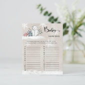 雪だるまベビーシャワーベビー名レースゲーム (スタンド正面)