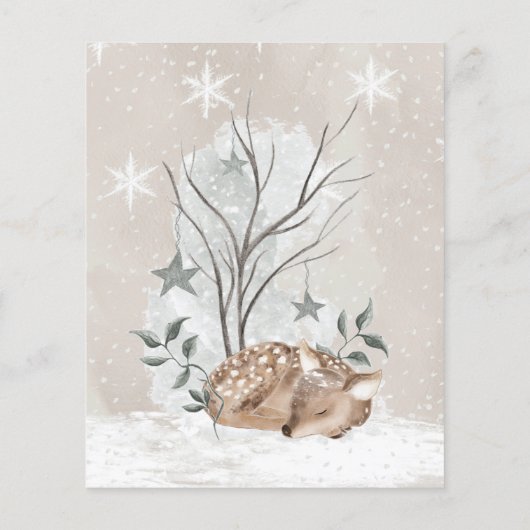 雪だるまベビーシャワーベビー名レースゲーム (裏面)