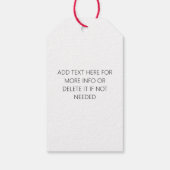 雪だるまベーキングリトルクリスマストリートスウィート ギフトタグ (裏面)