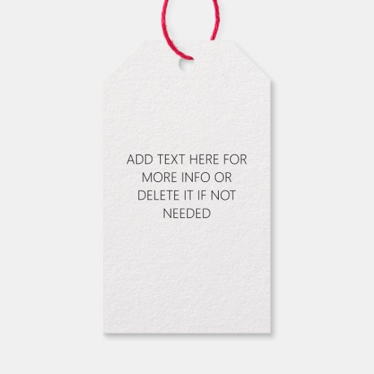 雪だるまベーキングリトルクリスマストリートスウィート ギフトタグ (裏面)