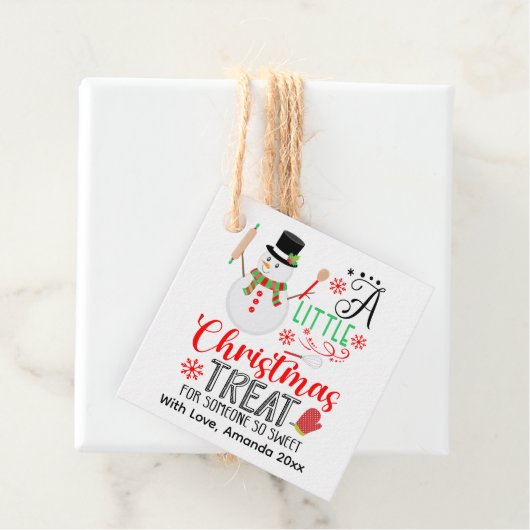 雪だるまベーキングリトルクリスマストリートスウィート フェイバータグ (インサイチュ)