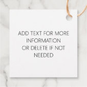 雪だるまベーキングリトルクリスマストリートスウィート フェイバータグ (裏面)