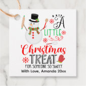 雪だるまベーキングリトルクリスマストリートスウィート フェイバータグ (正面)