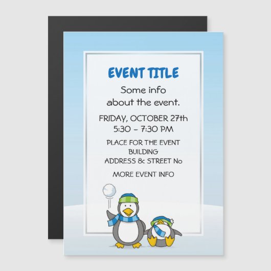 雪だるまペンギン (正面/裏面)