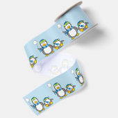 雪だるまペンギン サテンリボン (裏面)