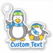 雪だるまペンギン シール (正面)