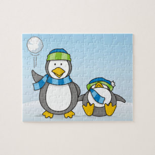 雪だるまペンギン ジグソーパズル