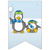 雪だるまペンギン バンティングフラッグ (第2の旗)