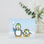 雪だるまペンギン ポストカード (スタンド正面)