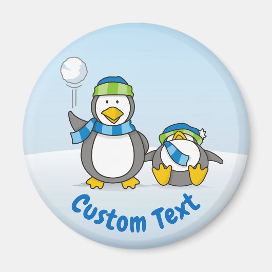 雪だるまペンギン マグネット (正面)