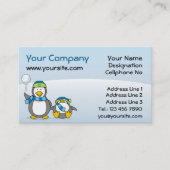 雪だるまペンギン 名刺 (正面)