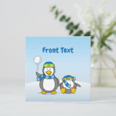 雪だるまペンギン 招待状 (スタンド正面)