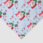 雪だるまホットチョコレートおもしろい 薄葉紙 (詳細)