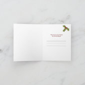 雪だるまホリデイニューホームムービングカード シーズンカード (内部)