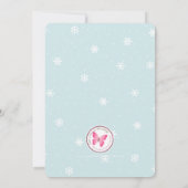 雪だるまホリデイ応援 招待状 (裏面)