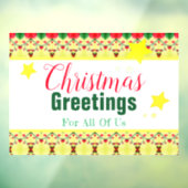 雪だるまホリデーテーマ ウィンドウサイン (シート3)