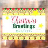 雪だるまホリデーテーマ ウィンドウサイン (シート2)