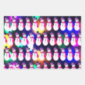 雪だるまホリデートリオ ラッピングペーパーシート (正面3)