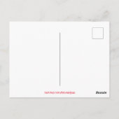 雪だるまホリデートリートクリスマス応援 ポストカード (裏面)