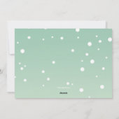 雪だるまホリデーフォトカード シーズンカード (裏面)