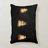 雪だるまホリデーライトディスプレイ アクセントクッション (正面(垂直))