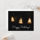 雪だるまホリデーライトディスプレイ カード (正面/裏面インサイチュ)