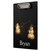 雪だるまホリデーライトディスプレイ クリップボード (左)