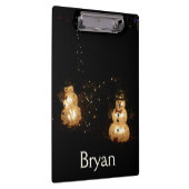 雪だるまホリデーライトディスプレイ クリップボード (右)