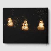 雪だるまホリデーライトディスプレイ ゲストブック (裏面)