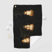 雪だるまホリデーライトディスプレイ ゴルフタオル (インサイチュ)