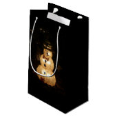 雪だるまホリデーライトディスプレイ スモールペーパーバッグ (裏面アングル)