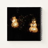雪だるまホリデーライトディスプレイ ノートブック (裏面)