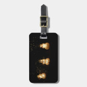 雪だるまホリデーライトディスプレイ ラゲッジタグ (正面縦)