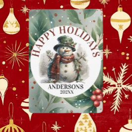 雪だるまホリデー クリスマスの願い シーズンカード