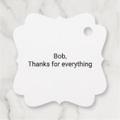 雪だるまホリージョイシーズンホリデイ フェイバータグ (裏面)