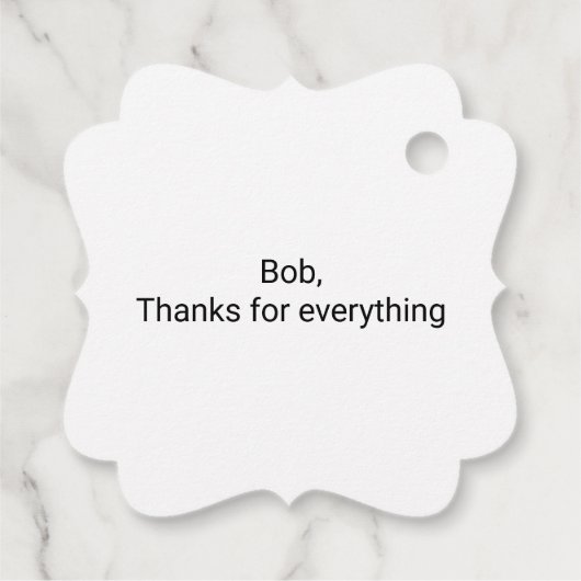 雪だるまホリージョイシーズンホリデイ フェイバータグ (裏面)