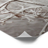 雪だるまポスターの木 ポスター (角)