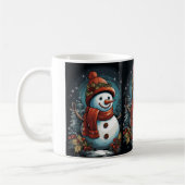 雪だるまマグカップ コーヒーマグカップ (左)