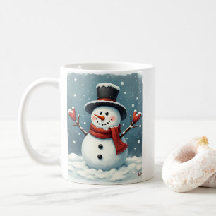 雪だるまマググ コーヒーマグカップ