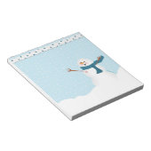雪だるまメモ ノートパッド (アングル)