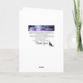 雪だるまメリークリスマスホリデーグリーティングカード シーズンカード (裏面)