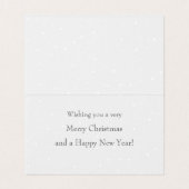 雪だるまメリークリスマス全米のクリスマスカーカスタムド (内部フラット)