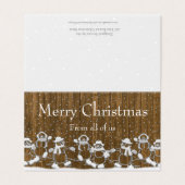 雪だるまメリークリスマス全米のクリスマスカーカスタムド (外部フラット)