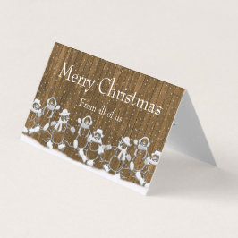 雪だるまメリークリスマス全米のクリスマスカーカスタムド