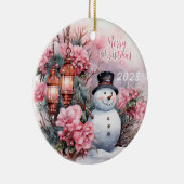 雪だるまメリークリスマス2023 セラミックオーナメント (右)