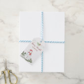 雪だるまメリークリスマス ギフトタグ (より糸付き)