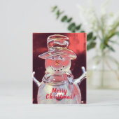 雪だるまメリークリスマス シーズンポストカード (スタンド正面)